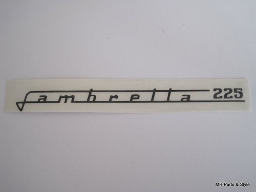 Aufkleber Lambretta Schriftzug für das Beinschild